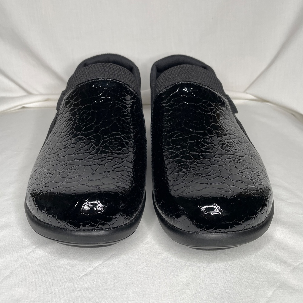Alegria Duette Flourish Clog Slip On Black Patent Leather - Picture 6 of 10